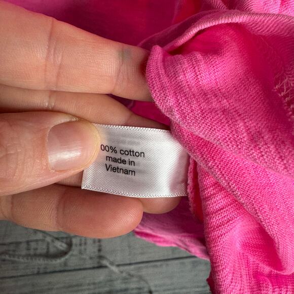 Lane Bryant Pink Perfect Sleeve Tee 14/16 Cotton Plus Size - Picture 3 of 6